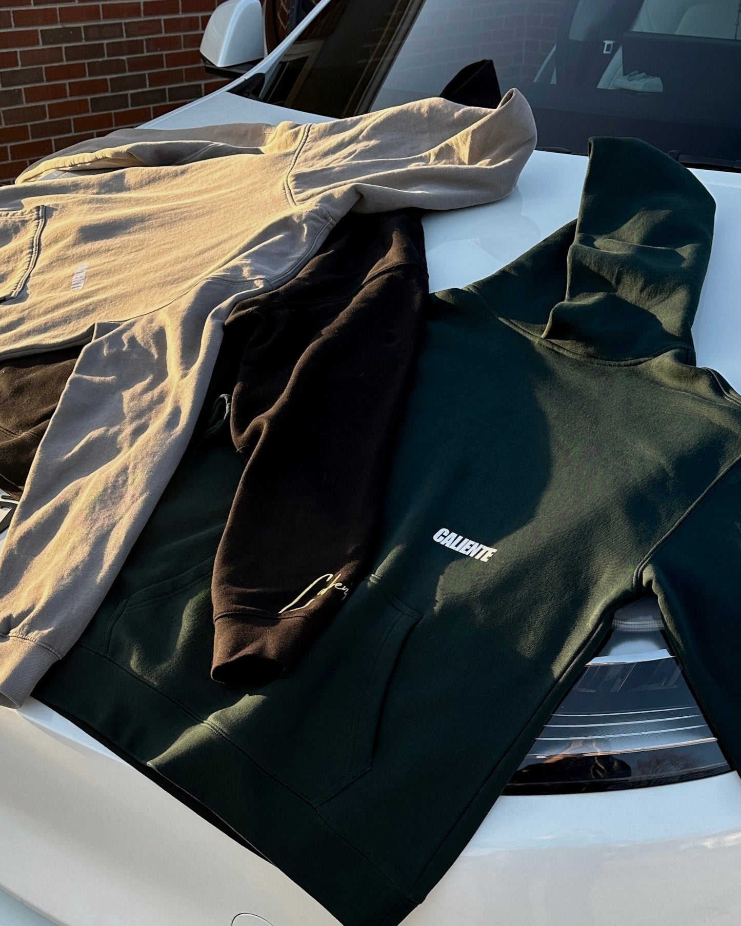 Caliente Pine Green Hoodie