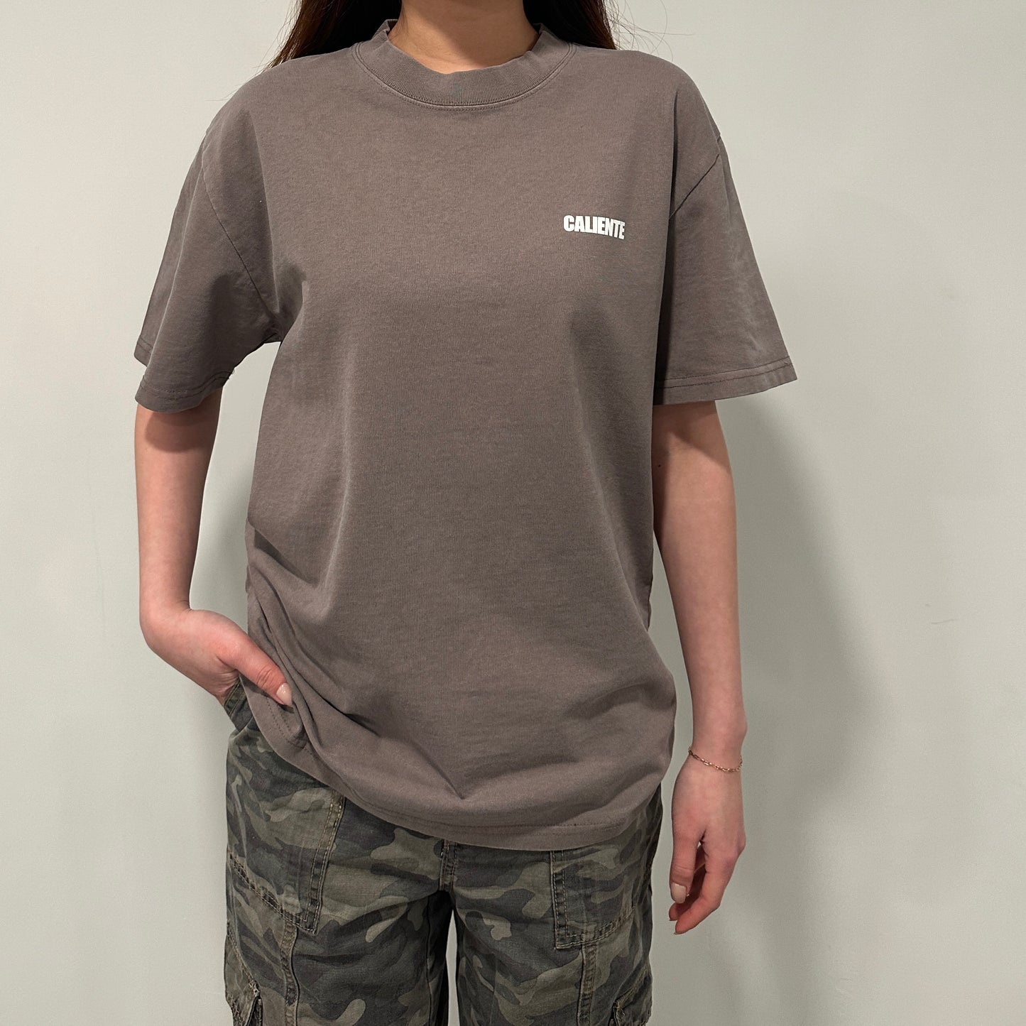 Caliente Faded Grey Tee